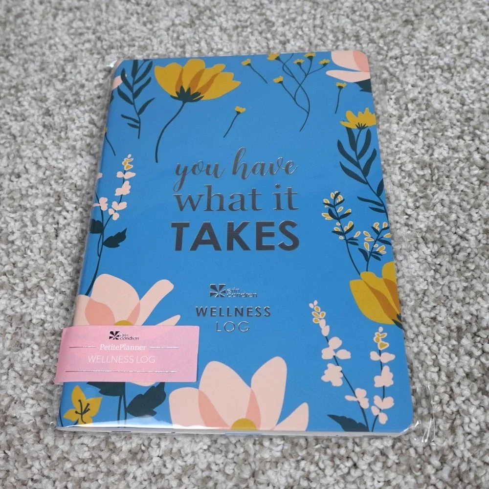 Erin Condren PetitePlanner Wellness Log Blue Journal You Have What It Takes